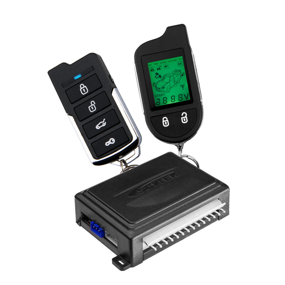 Car Keyless Entry Remote Central Locking Kit – Alarm System, 60-80m Range, 300-433MHz, Remote Start, BCSMMCAR NV402